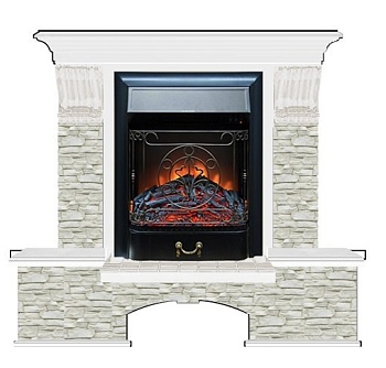 Каминокомплект Glenrich Бостон К Грот однотонный (Magestic)