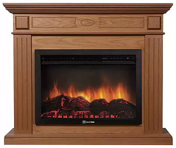 Каминокомплект Electrolux Bianco 25 с очагом EFP/P-2520LS шпон дуб