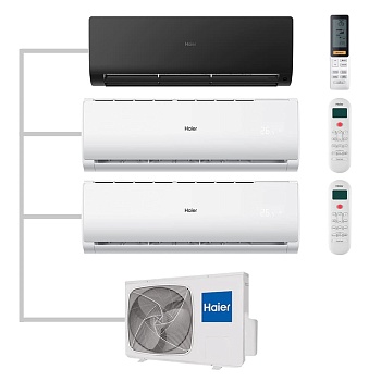Мульти сплит-система настенная Haier AS35S2SF2FA-B / AS12TS6HRA-M / AS09TS6HRA-M / 3U70S2SR5FA Inverter
