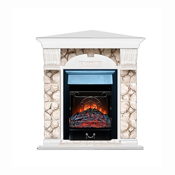 Каминокомплект Glenrich Арочный Карелия угловой (Magestic)