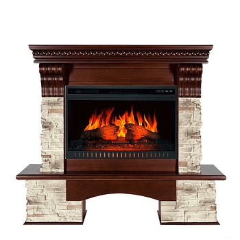 Каминокомплект Royal Flame  Aberdeen - Темный дуб с очагом Vision 26 EF LED FX