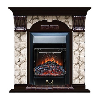 Каминокомплект Glenrich Арочный Карелия (Magestic)