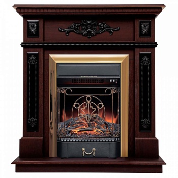 Электрокамин RealFlame  Lilian DN с очагом Majestic Lux Brass