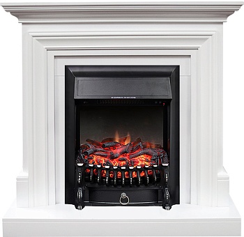 Каминокомплект Royal Flame  Bradford - Белый с очагом Fobos FX Black