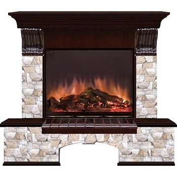 Каминокомплект Glenrich Бостон Arte 28 дуб