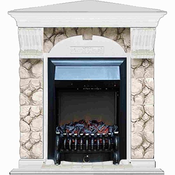 Каминокомплект Glenrich Арочный Карелия угловой (Fobos)