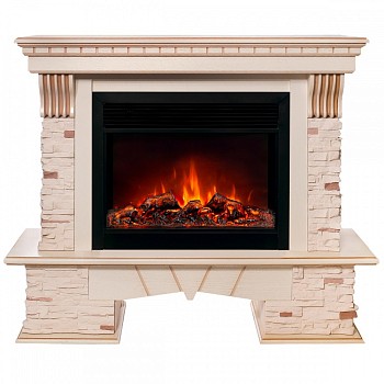 Электрокамин RealFlame  Sorento 25,5/26 WT с очагом Moonblaze Deluxe Black