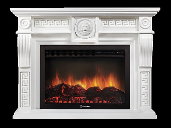 Каминокомплект Electrolux Vittoriano 26/30 с очагом EFP/P-3020LS белёный дуб