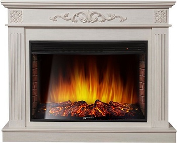 Каминокомплект Electrolux Noce 30 с очагом EFP/P-3320RLS шпон белёный дуб