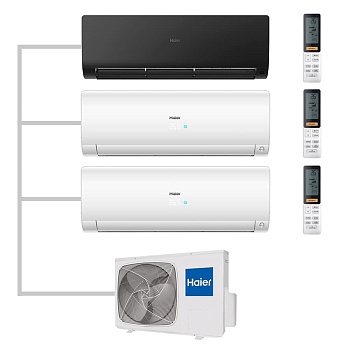Мульти сплит-система настенная Haier AS35S2SF2FA-B / AS35S2SF2FA-W / AS35S2SF2FA-W / 3U70S2SR5FA Inverter