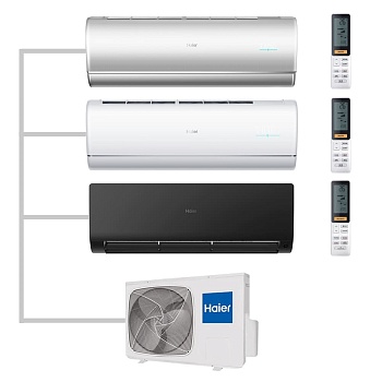 Мульти сплит-система настенная Haier AS35S2SJ2FA-S / AS35S2SJ2FA-W / AS35S2SF2FA-B / 3U70S2SR5FA Inverter