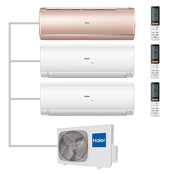 Мульти сплит-система настенная Haier AS35S2SJ2FA-G / AS35S2SF2FA-W / AS35S2SF2FA-W / 3U70S2SR5FA Inverter