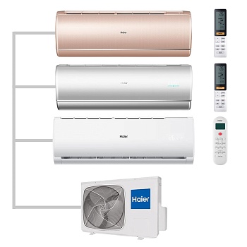 Мульти сплит-система настенная Haier AS35S2SJ2FA-G / AS35S2SJ2FA-S / AS12TS6HRA-M / 3U70S2SR5FA Inverter