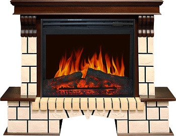 Каминокомплект Royal Flame  Pietra Assembly - Темный дуб (Разборный) с очагом Jupiter FX New