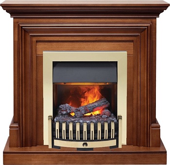 Каминокомплект Dimplex Bradford - Орех с очагом Danville Brass FB2