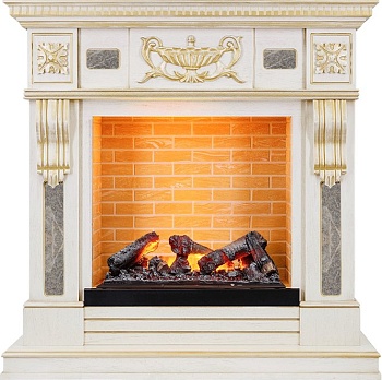 Каминокомплект Dimplex Corsica - Белый шоколад с очагом Cassette 600 NH