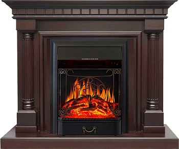 Каминокомплект Royal Flame  Dallas - Темный дуб с очагом Majestic FX Black