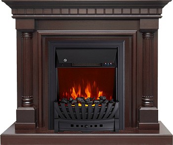 Каминокомплект Royal Flame  Dallas - Темный дуб с очагом Aspen Black