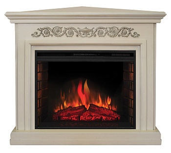 Электрокамин RealFlame Leticia 26 WT (угловой) с Epsilon 26 S IR