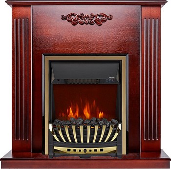 Каминокомплект Royal Flame  Lumsden - Махагон коричневый антик с очагом Aspen Gold