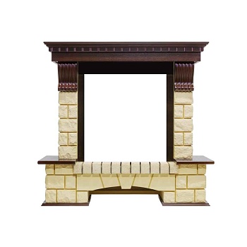 Портал Royal Flame  Pierre Luxe - Темный дуб / Шампань