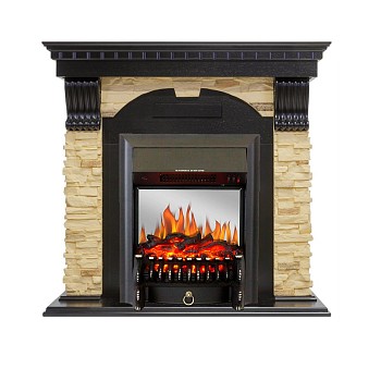 Каминокомплект Royal Flame  Dublin - Венге / Сланец с очагом Fobos FX M Black