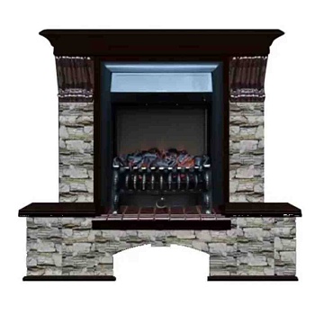 Каминокомплект Glenrich Бостон К Алтай (Fobos) красное дерево