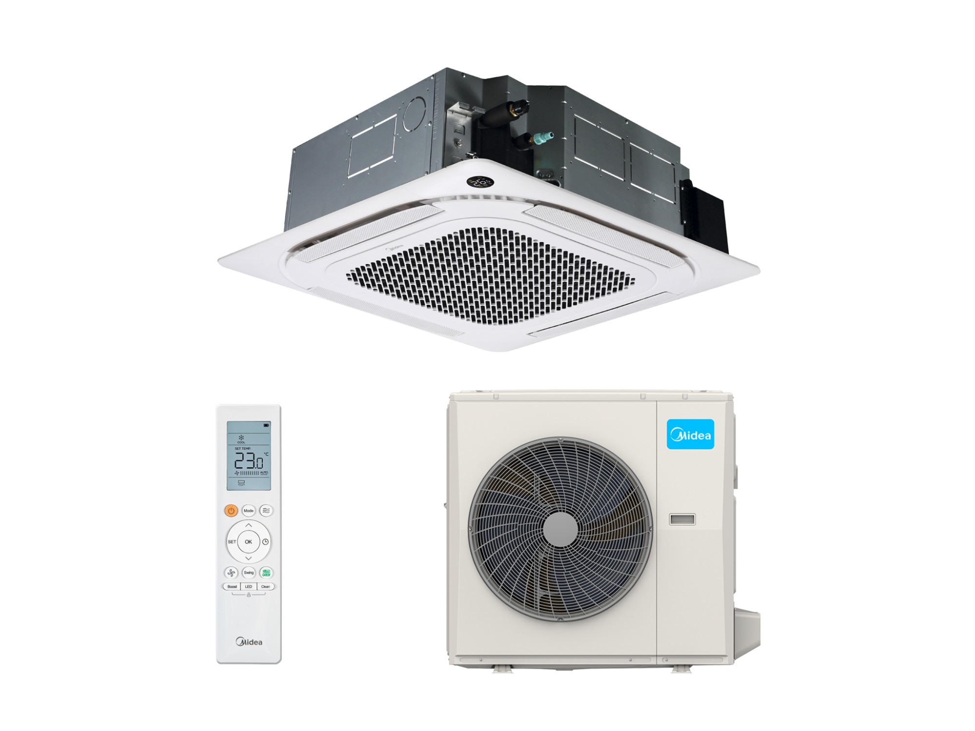 Кассетная сплит-система Midea -48HRFNX(GA)-B/MOA1U-48FQN8G1/T-MBQ4-04AWD Inverter