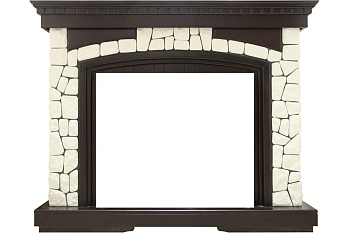 Портал Royal Flame  Glasgow - Темный дуб / Белый (Высота 1100мм)