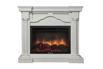 Каминокомплект Electrolux Rome 26/30 с очагом EFP/P-2620RLS белый