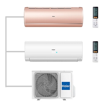 Мульти сплит-система настенная Haier AS25S2SJ2FA-G / AS25S2SF2FA-W / 2U50S2SM1FA-3 Inverter