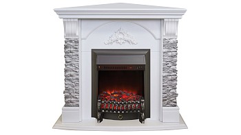 Электрокамин RealFlame  Athena Corner  WT GR с  Fobos Lux BL