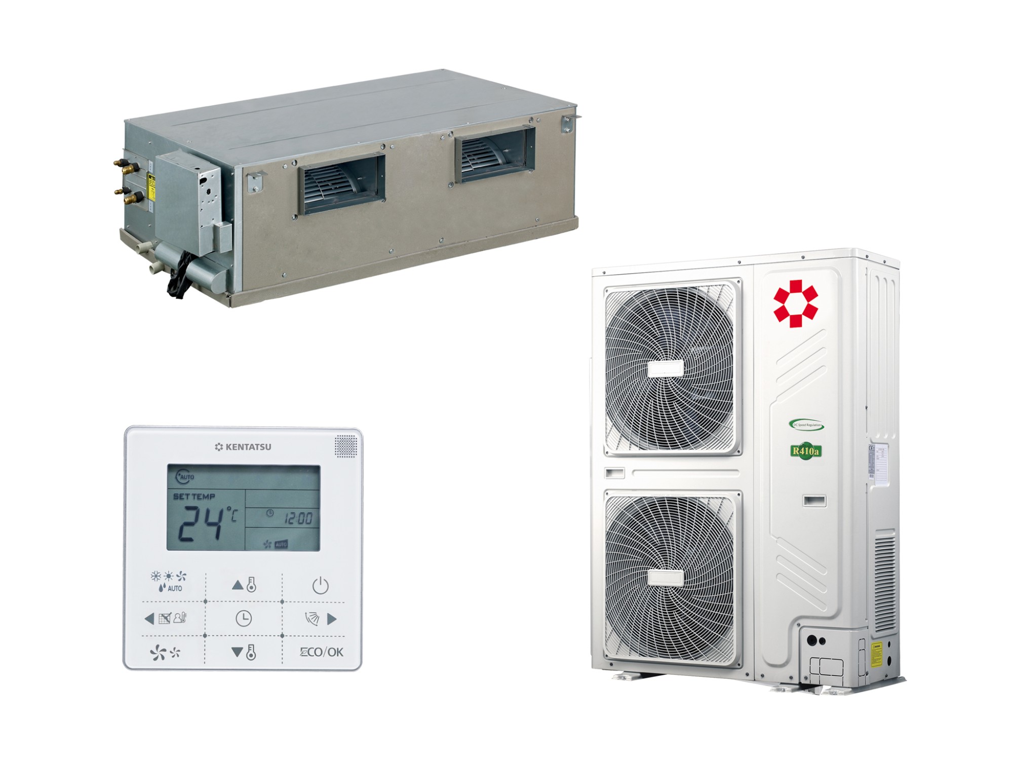 Канальная сплит-система Kentatsu KSTUA280HZAN1/KSURA280HZAN3 KSZB/KSUNB Inverter