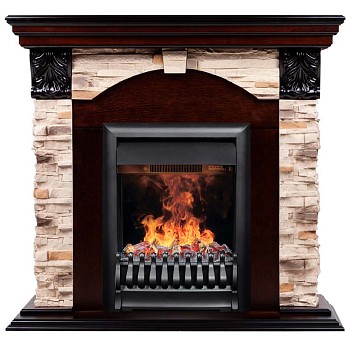 Электрокамин RealFlame  Dublin ROCK с очагом 3D Oregan